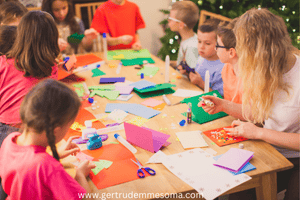 Mother-packing-gifts-during-holidays