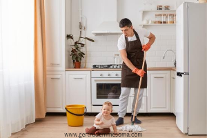 Husband -helping-with-chores