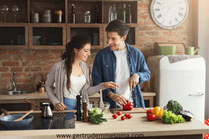 Couple-doing-chores-together